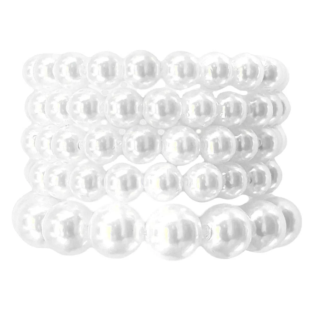 5Pcs Pearl Stretch Bracelets