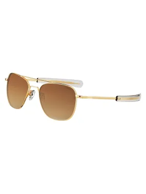 Luxurious Aviator 23k Gold Plated Sunglasses - Stylish Fashion Eyewear for Ultimate Elegance