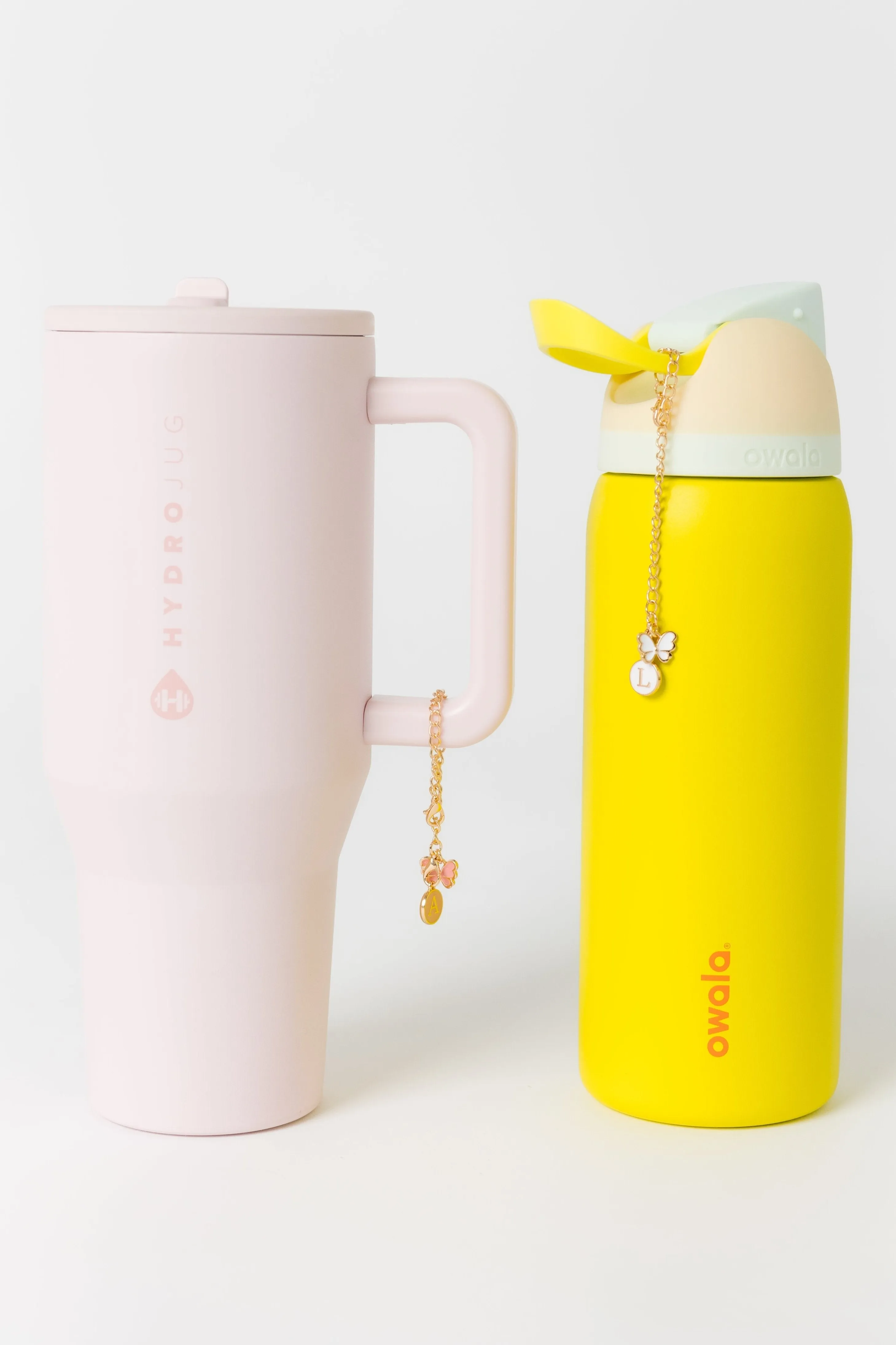 Cove Tumbler Initial & Butterfly Chain