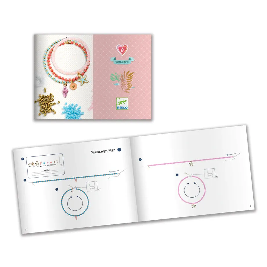 Djeco You & Me Jewelry Kit: Sea Multi-Wrap Beads & Jewelry