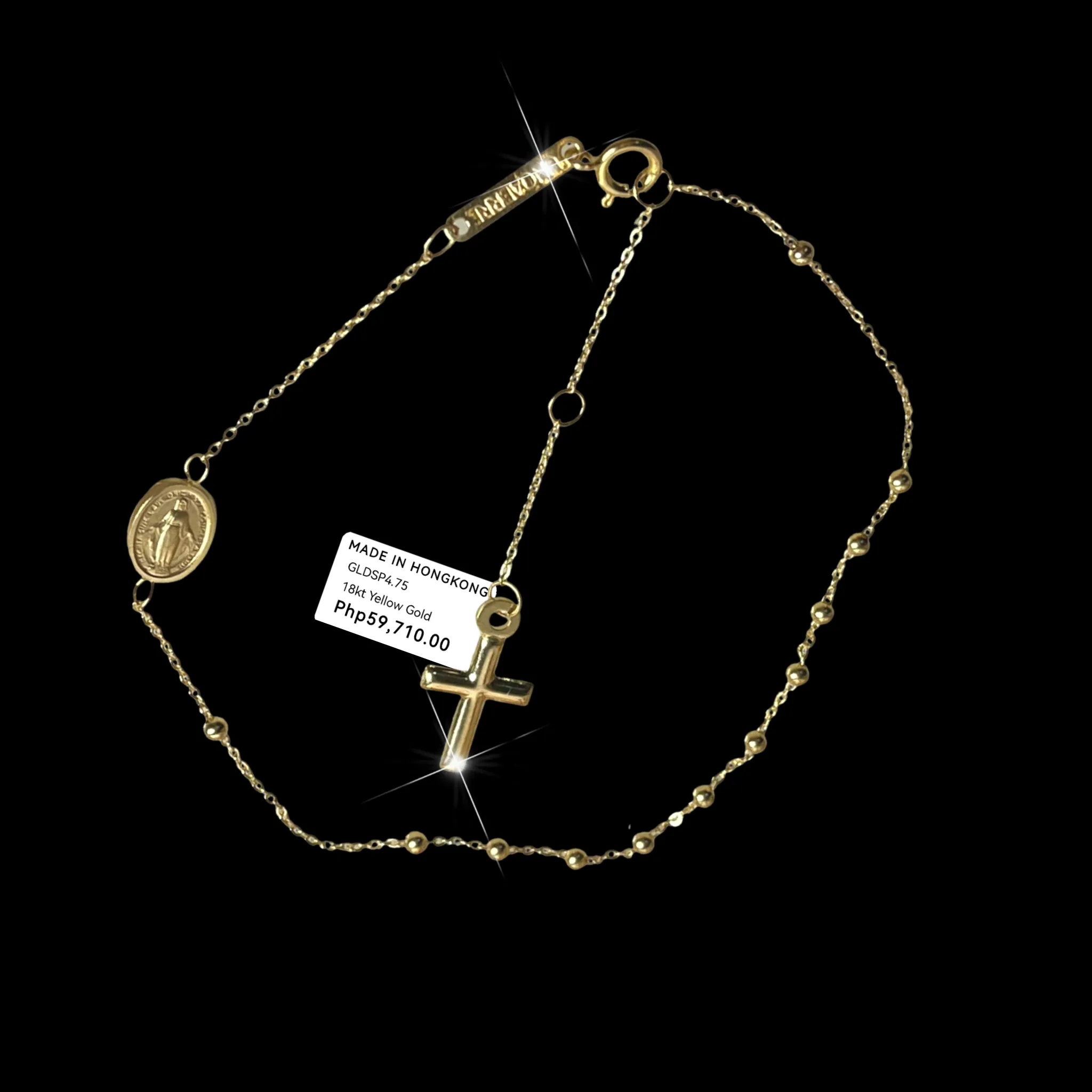 #GOLD2024 | 18K Golden Rosary Bracelet