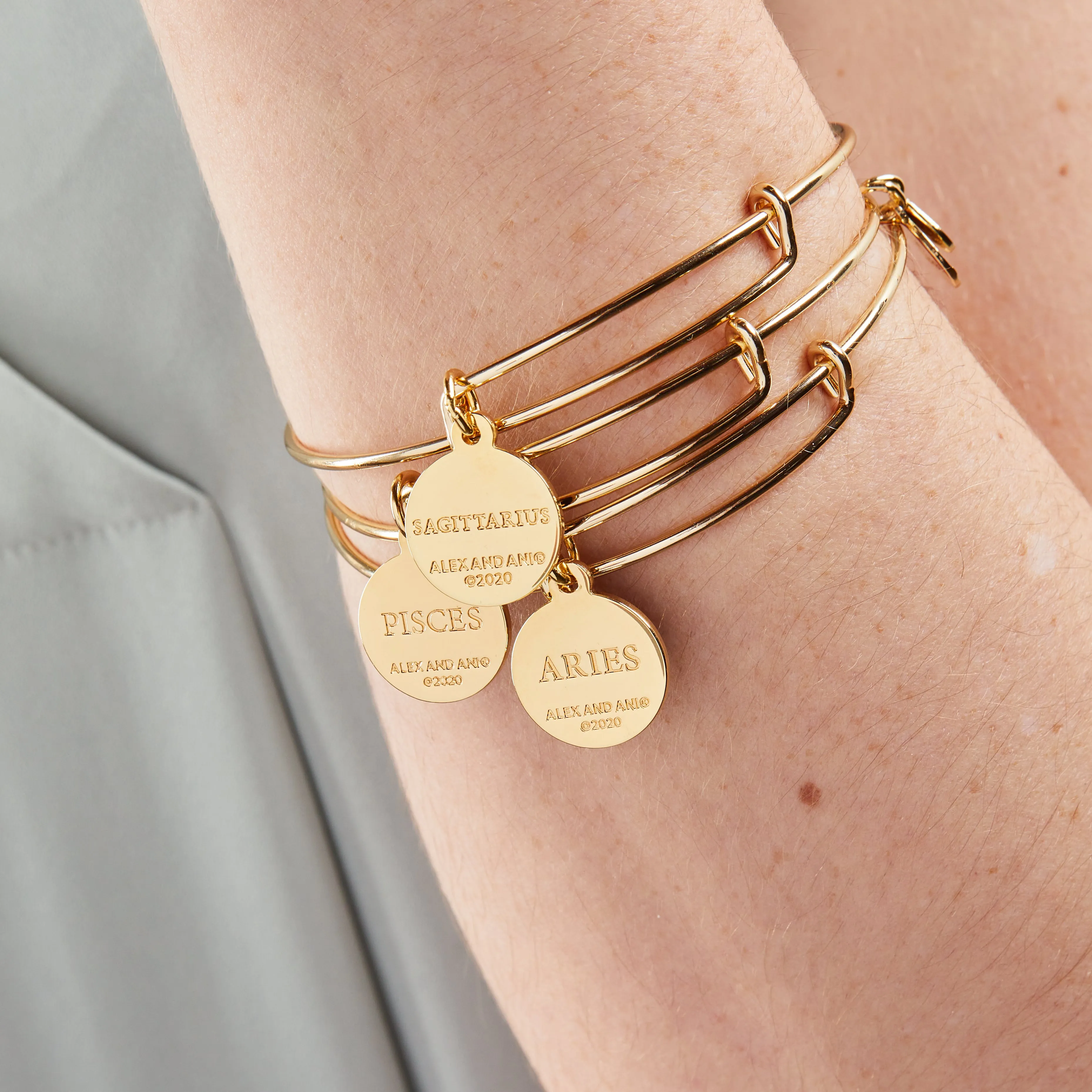 Libra Zodiac Charm Bangle, Color