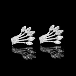 #LVNA2024 | Leaf Statement Diamond Earrings 14kt